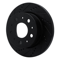 R1 Concepts R1 14-21 Ram Promaster 2500 Rear Left Drilled & Slotted Black Brake Rotor