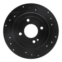 R1 Concepts R1 12-25 Dodge Attitude (Mexico) Rear Right Drilled & Slotted Black Brake Rotor