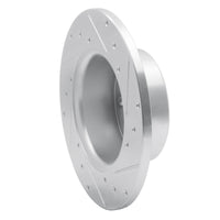 R1 Concepts R1 67-72 Volvo 164 Front Left Drilled & Slotted Silver Brake Rotor