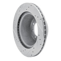 R1 Concepts R1 68-76 Ford F-350 2WD (Excl Super Duty) Front Right Drilled & Slotted Silver Brake Rotor