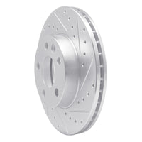 R1 Concepts R1 96-00 Volkswagen EuroVan Front Right Drilled & Slotted Silver Brake Rotor