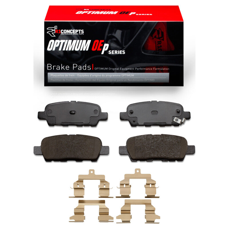 R1 Concepts R1 2008-2013 Nissan Rogue Rear R1 Optimum OE Pads & Hardware Kit