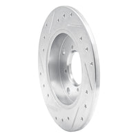 R1 Concepts R1 89-94 Suzuki SWIFT Rear Right Drilled & Slotted Silver Brake Rotor