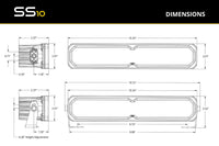 Diode Dynamics SS10 Sport Yellow Driving Standard ABL (one)