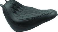 Mustang Motorcycle Mustang 18-21 Harley Heritage Classic, Deluxe Wide Tripper Solo Seat Diamond Stitch - Black