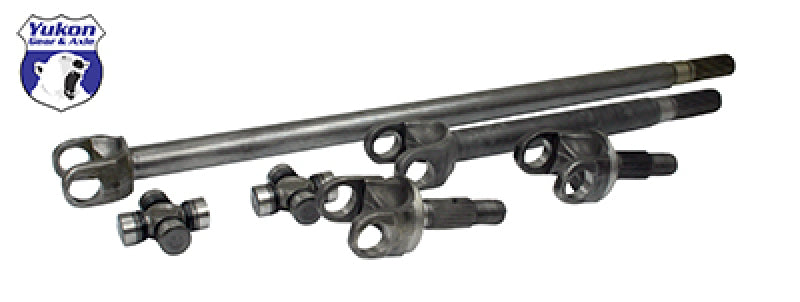 Yukon Gear & Axle Yukon Gear Front 4340 Chrome-Moly Replacement Axle Kit For 72-81 Dana 30 Jeep CJ w/ 27 Splines