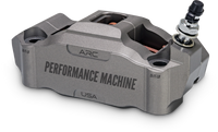 Performance Machine 125 x 4 Race Series Radial Mount Caliper with ARC - Left - Gunmetal Grey