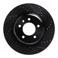 R1 Concepts R1 20-25 Land Rover Defender 90 Rear Right Drilled & Slotted Black Brake Rotor