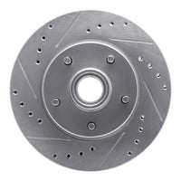 R1 Concepts R1 1978-1990 Buick Skylark Front Left Drilled & Slotted Silver Brake Rotor