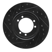 R1 Concepts R1 92-04 Hummer H1 Front/Rear Right Drilled & Slotted Black Brake Rotor