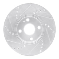 R1 Concepts R1 16-25 Mazda 2 (Mexico) Front Right Drilled & Slotted Silver Brake Rotor
