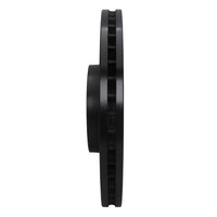 R1 Concepts R1 99-04 Audi S6 Front Left Drilled & Slotted Black Brake Rotor