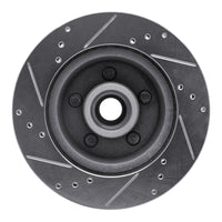 R1 Concepts R1 70-72 Ford LTD Front Right Drilled & Slotted Silver Brake Rotor
