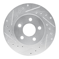 R1 Concepts R1 96-00 Chrysler Town & Country Front Left Drilled & Slotted Silver Brake Rotor
