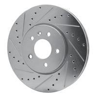 R1 Concepts R1 14-19 Buick CASCADA Front Left Drilled & Slotted Silver Brake Rotor