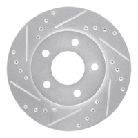R1 Concepts R1 01-07 Buick Rendezvous Front Left Drilled & Slotted Silver Brake Rotor