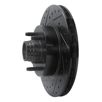 R1 Concepts R1 95-11 Ford Explorer Front Left Drilled & Slotted Black Brake Rotor