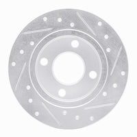 R1 Concepts R1 78-90 Dodge Charger Front Left Drilled & Slotted Silver Brake Rotor