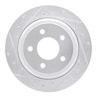 R1 Concepts R1 10-11 Ford Ranger (USA/Canada) Rear Left Drilled & Slotted Silver Brake Rotor