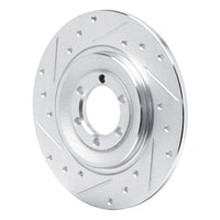 R1 Concepts R1 75-79 Alfa Romeo Sport Rear Left Drilled & Slotted Silver Brake Rotor