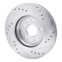 R1 Concepts R1 79-85 Volkswagen Type 2 Front Left Drilled & Slotted Silver Brake Rotor