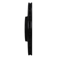 R1 Concepts R1 07-11 Audi S6 Rear Left Drilled & Slotted Black Brake Rotor