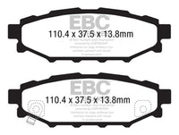 EBC 12+ Subaru BRZ 2.0 (solid rear rotors) Redstuff Rear Brake Pads