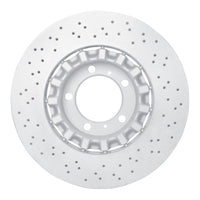 DFC 17-23 Porsche 718 Boxster Left Front Drilled Hi-Carbon Alloy Geomet Coated Rotor