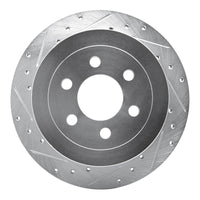 R1 Concepts R1 03-04 Dodge DAKOTA RWD Rear Left Drilled & Slotted Silver Brake Rotor
