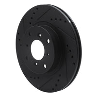 R1 Concepts R1 87-90 Acura Legend Front Left Drilled & Slotted Black Brake Rotor