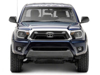 Raxiom 12-15 Toyota Tacoma Axial Series Headlights w/ LED Bar- Black Housing (Clear Lens)