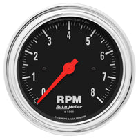 Autometer Traditional Chrome 3-3/8in 8K RPM In Dash Tachometer
