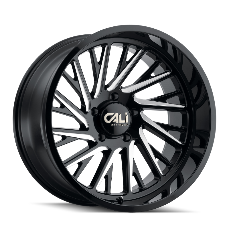 Cali Off-Road 9114 Purge 20x10 / 6x139.7 BP / -25mm Offset / 106mm Hub Gloss Black Milled Wheel