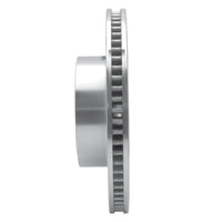 R1 Concepts R1 17-21 Toyota Land Cruiser Front Left Drilled & Slotted Silver Brake Rotor