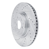 R1 Concepts R1 17-25 Buick Enclave Front Left Drilled & Slotted Silver Brake Rotor