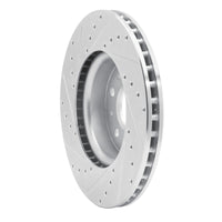 R1 Concepts R1 16-25 Cadillac CT5 Front Right Drilled & Slotted Silver Brake Rotor