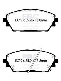 EBC 2019+ Mazda 3 (BP) 2.5L Yellowstuff Front Brake Pads