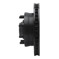 R1 Concepts R1 93-95 Chevrolet G30 Front Left Drilled & Slotted Black Brake Rotor