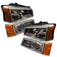 ORACLE Lighting Oracle 03-06 Chevy Silv Pre-Assembled Headlights w/ Parking Lights - w/ Simple Controller