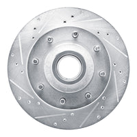 R1 Concepts R1 80-85 Ford E-250 Econoline Front Left Drilled & Slotted Silver Brake Rotor