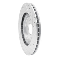R1 Concepts R1 97-05 Acura NSX Rear Left Drilled & Slotted Silver Brake Rotor