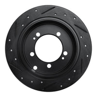 R1 Concepts R1 94-07 Chrysler SEBRING Rear Right Drilled & Slotted Black Brake Rotor