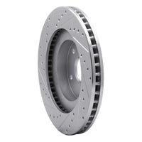R1 Concepts R1 92-97 Subaru SVX Front Right Drilled & Slotted Silver Brake Rotor