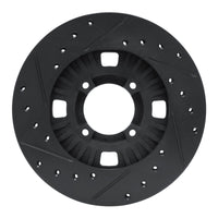R1 Concepts R1 83-89 Isuzu Impulse Front Right Drilled & Slotted Black Brake Rotor