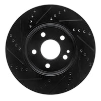 R1 Concepts R1 06-11 Mercedes-Benz B200 Front Right Drilled & Slotted Black Brake Rotor