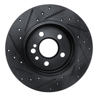 R1 Concepts R1 91-99 Mercedes-Benz S320 Rear Right Drilled & Slotted Black Brake Rotor