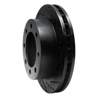 R1 Concepts R1 99-99 Ford F-250 4WD (Super Duty) Front Right Drilled & Slotted Black Brake Rotor