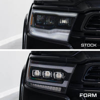 Form Lighting 2019-2024 Ram 1500 Sequential LED Projector Headlights (Pair)
