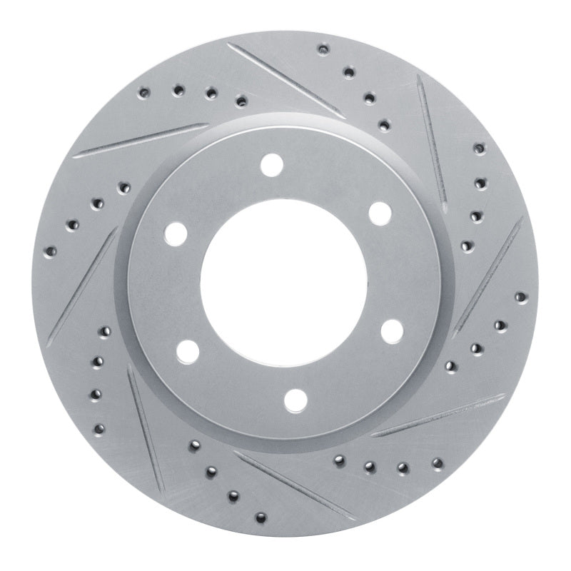 R1 Concepts R1 19-25 Ford Ranger (USA/Canada) Front Right Drilled & Slotted Silver Brake Rotor