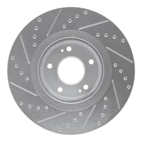 R1 Concepts R1 15-21 Kia SEDONA Front Right Drilled & Slotted Silver Brake Rotor
